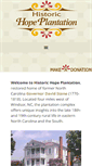 Mobile Screenshot of hopeplantation.org